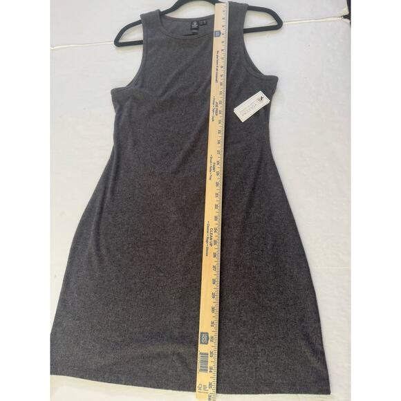 NWT VOLCOM Womens XL Gray Tank Knit Ribbed Dress Backless Bodycon Dress #5782 - Picture 10 of 15